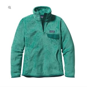 Patagonia Women's Re-Tool Snap-T Pullover in Aqua Stone size Medium
